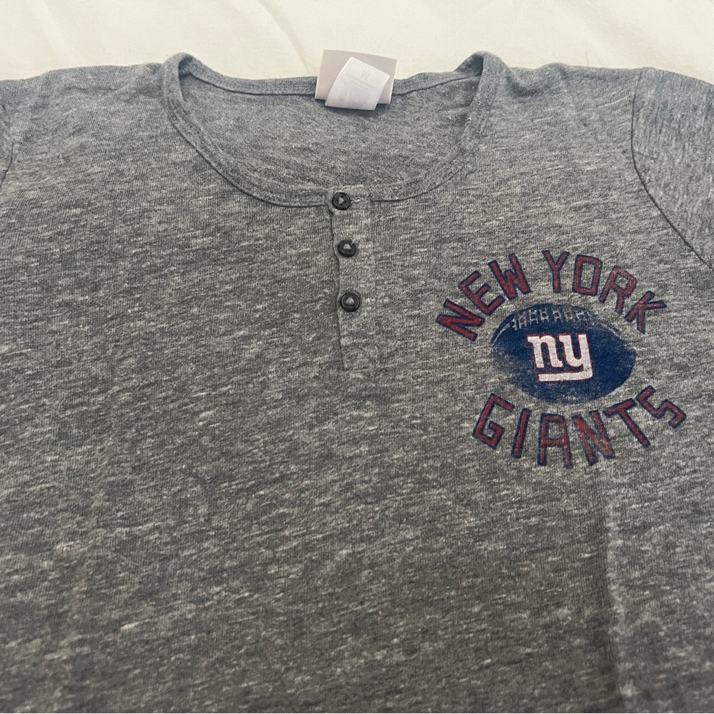 New York Giants Junk Food grey Henry shirts